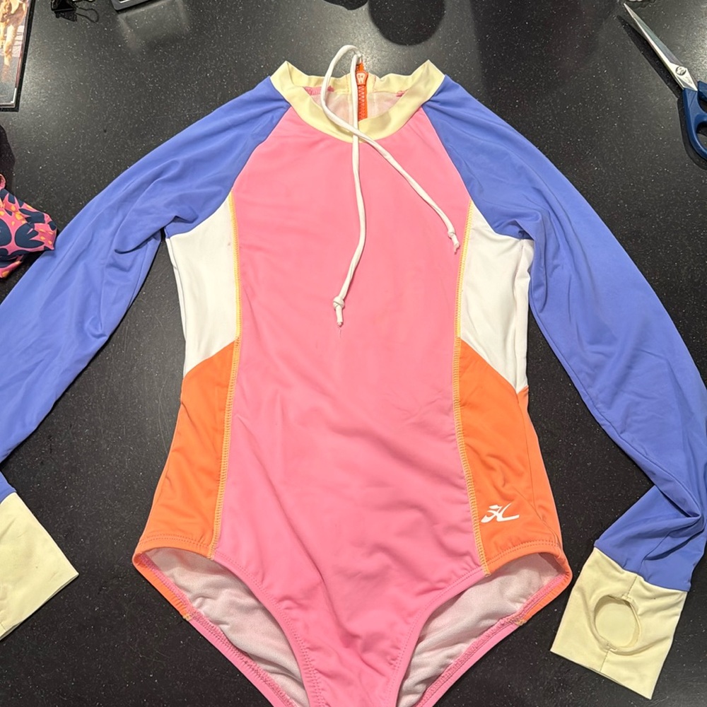Hobie rashguard swimsuit ~ size 10